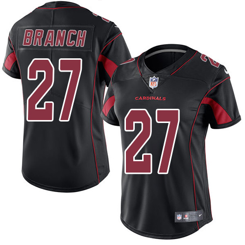 Women's Limited Tyvon Branch Nike Jersey Black - #27 Rush NFL Arizona Cardinals